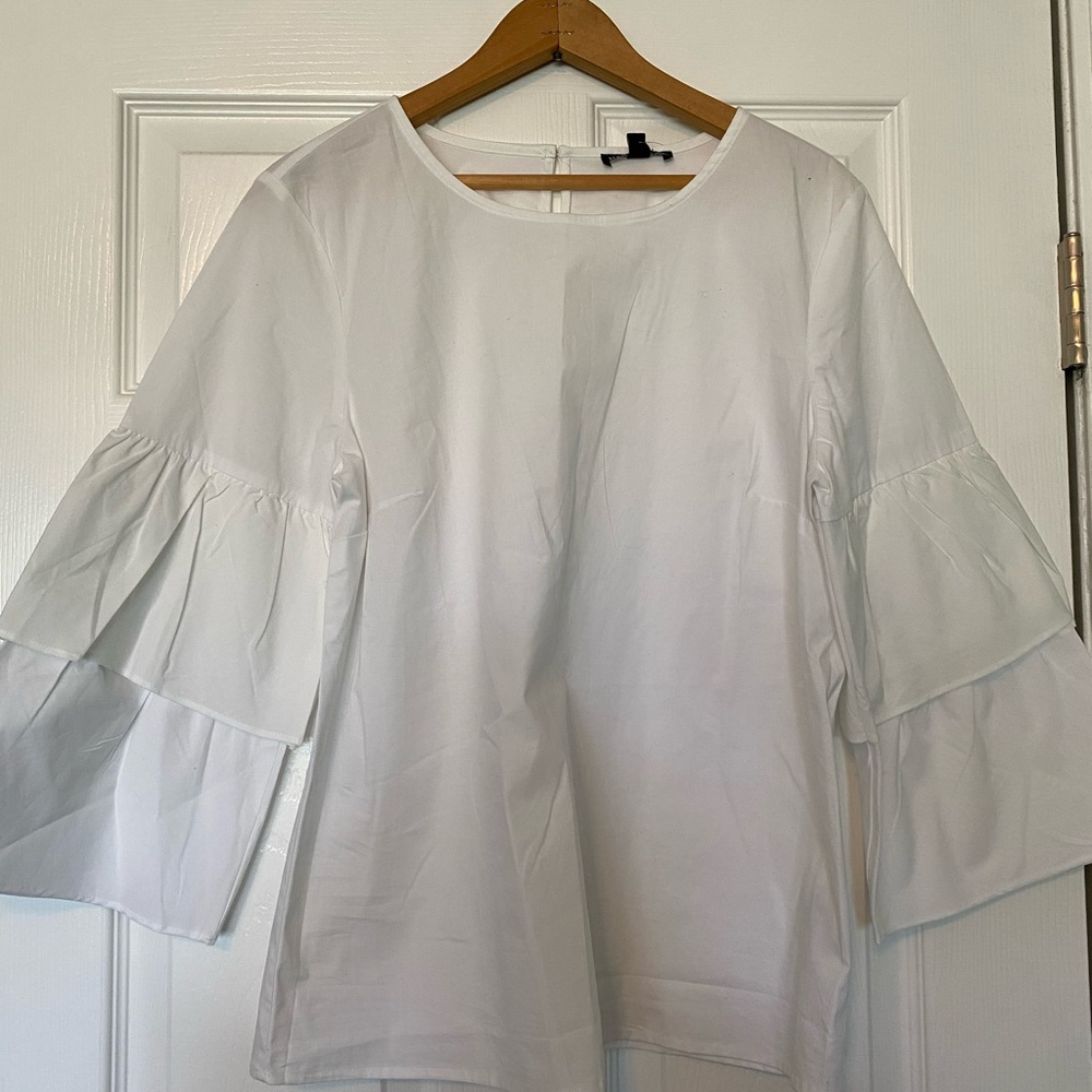 NWT J Crew Tiered Bell Sleeve Blouse